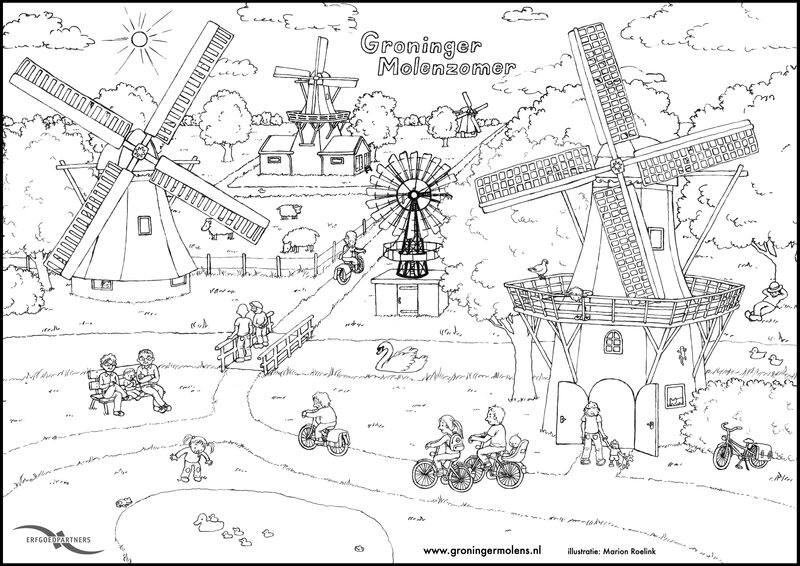 Kinderen op de molen
